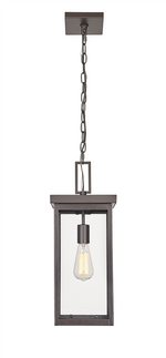 Millennium Lighting 1 Light Outdoor Hanging Lantern, Black or Bronze Finish, Barkeley Collection