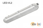 2FT LED Vapor Tight Fixture, 23W, 3423 Lumens, CCT Tunable, 120-277V