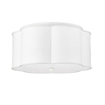 Millennium Lighting, 3 Light Flush Mount Ceiling Light, Cement Gray or Matte White Finish