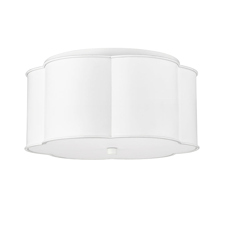 Millennium Lighting, 3 Light Flush Mount Ceiling Light, Cement Gray or Matte White Finish