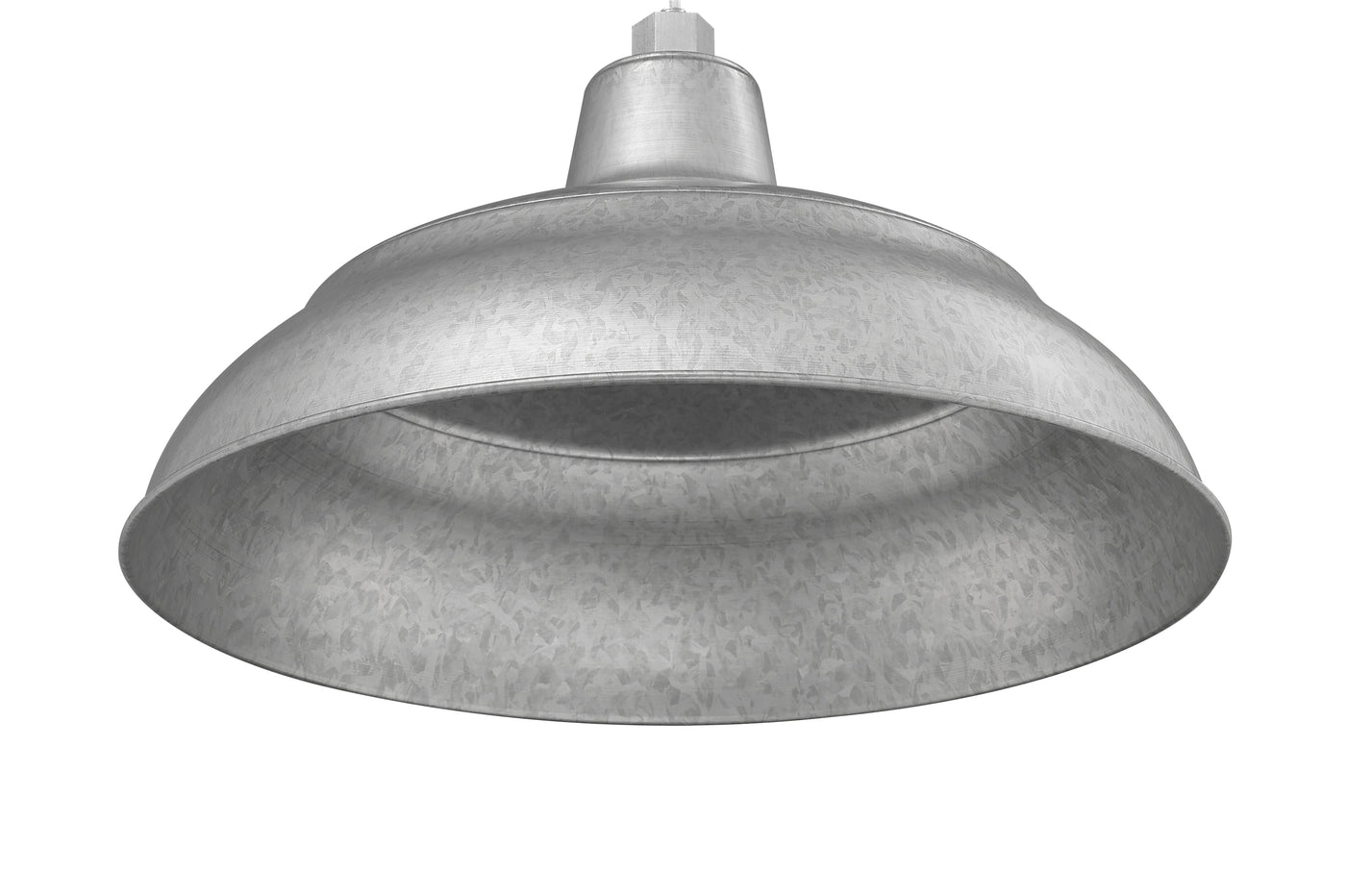 Millennium Lighting 17" RLM Warehouse Shade Goose Neck Mount, Galvanized Finish