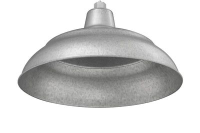 Millennium Lighting 17" RLM Warehouse Shade Goose Neck Mount, Galvanized Finish