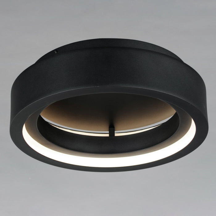 iCorona WiZ 18" LED Surface Mount RGBTWK Ceiling Smart Light, 2400 Lumens, 36W, 120-277V, Black Finish