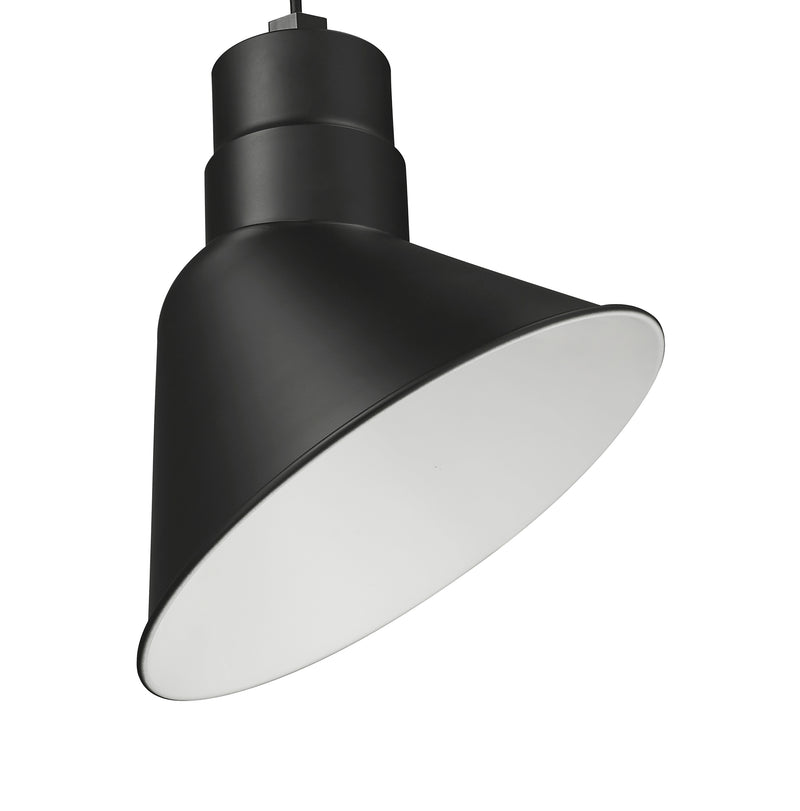 Millennium Lighting 12" RLM Angle Shade, Satin Black Finish