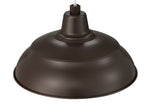 Millennium Lighting 17" RLM Warehouse Shade Goose Neck Mount, Architectural Bronze Finish