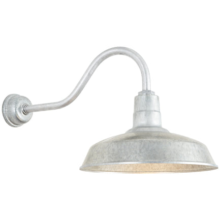 20" Shade Hi-Lite Gooseneck, Warehouse Collection, H-15120 Series (Available in Multiple Color Finishes)