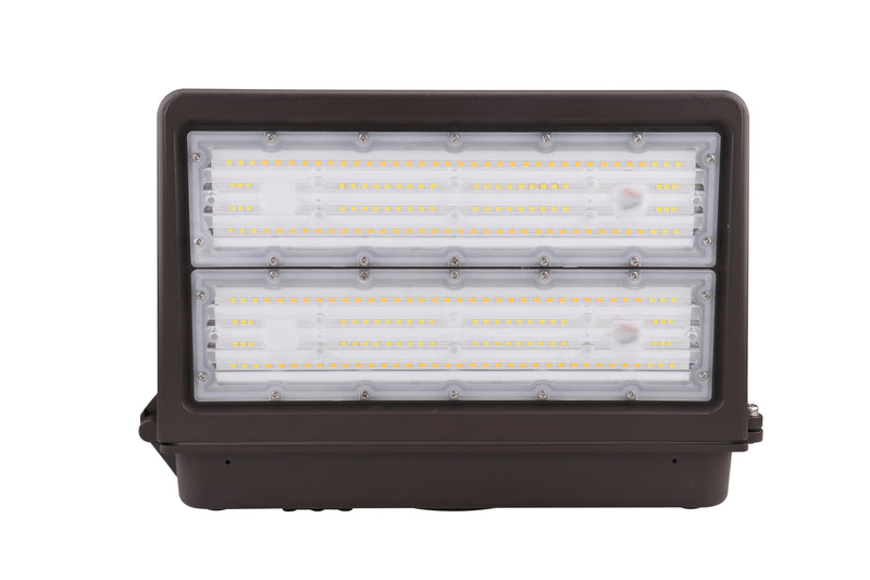 LED Full Cutoff Wall Pack, 17,400 Lumen Max, Wattage and CCT Selectable, Integrated Photocell, 120-277V