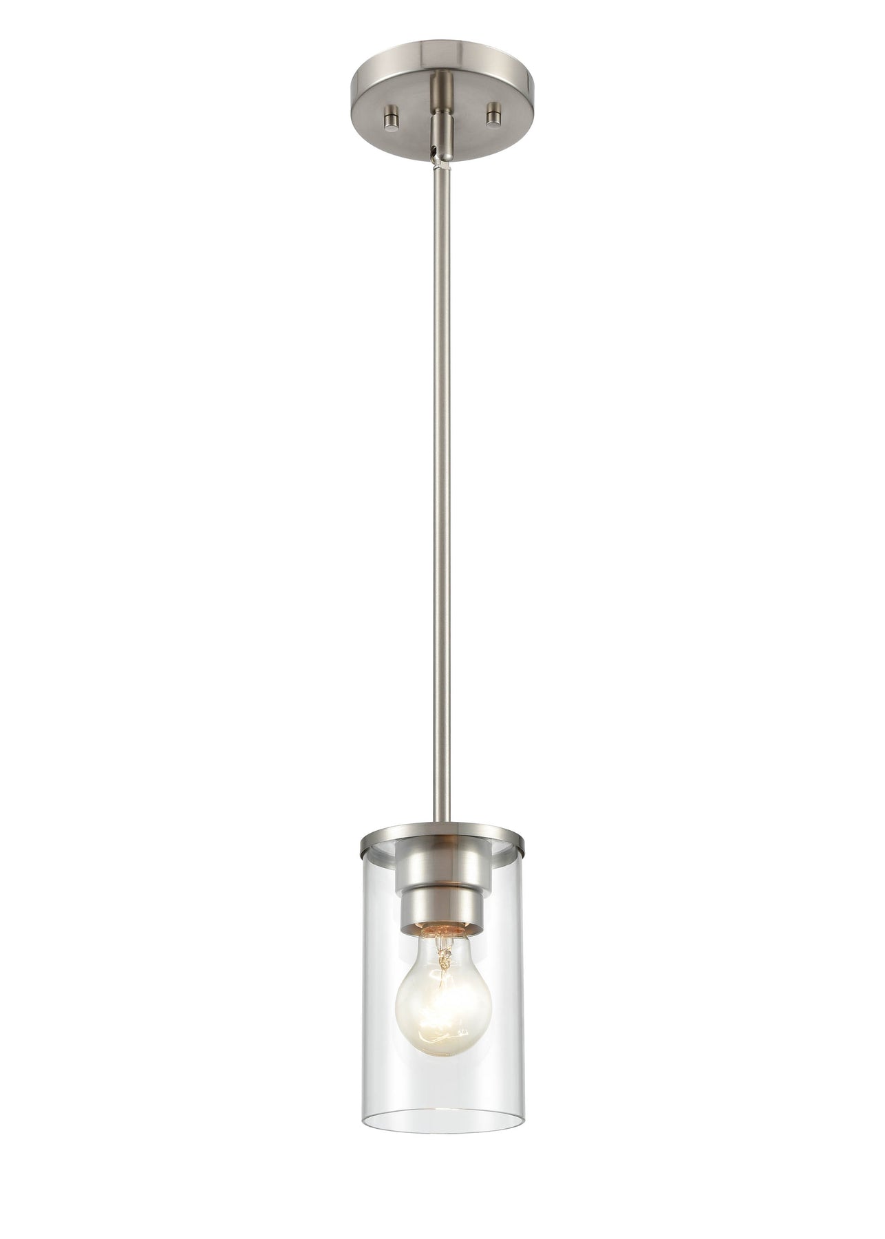 Pendant Light, Brushed Nickel Finish, Verlana Collection