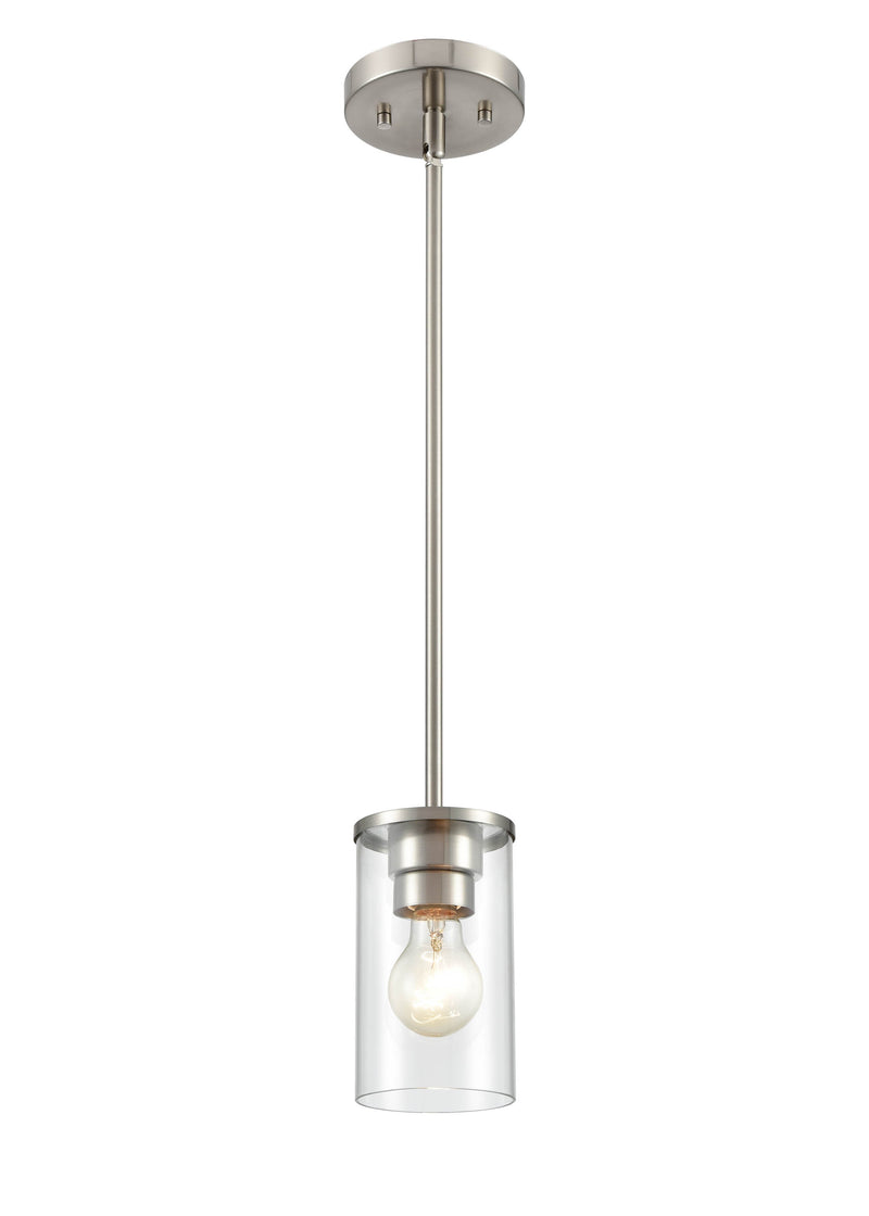 Pendant Light, Brushed Nickel Finish, Verlana Collection