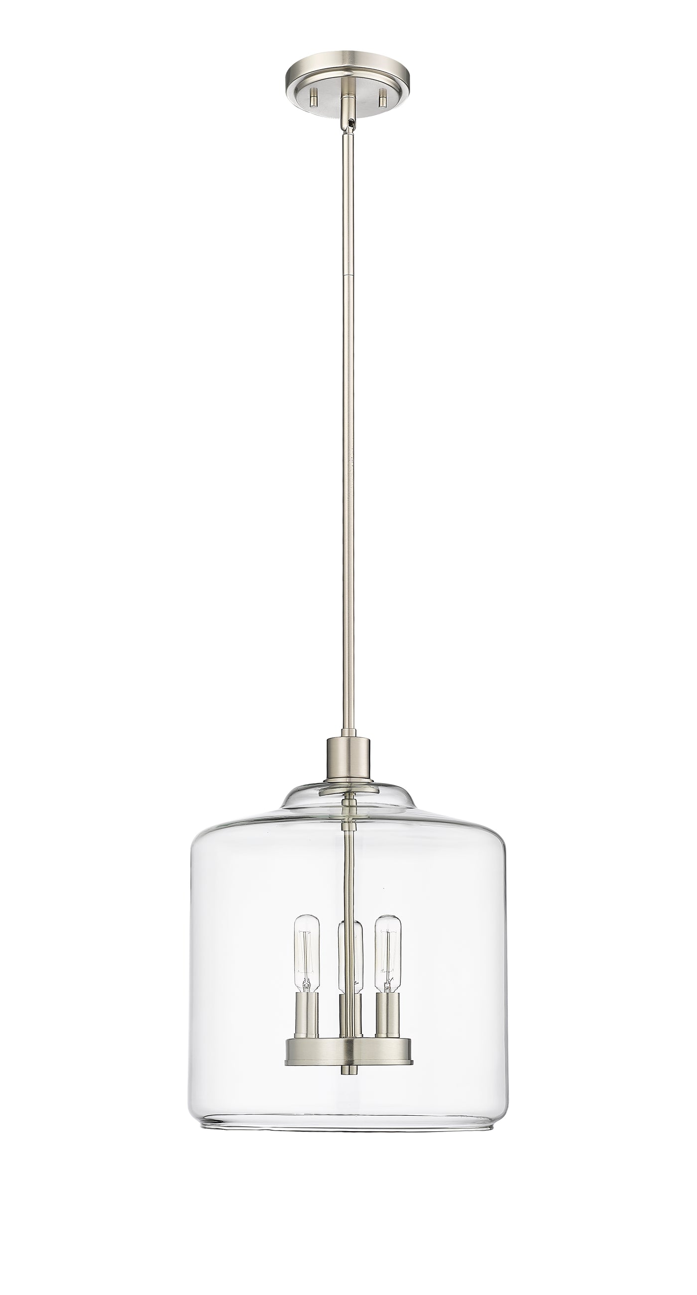 Pendant Light, Brushed Nickel, Matte Black, or Modern Gold Finish, Asheville Collection