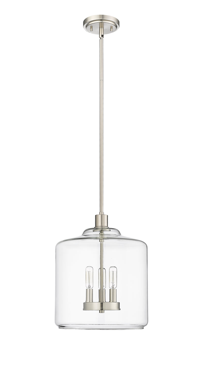 Pendant Light, Brushed Nickel, Matte Black, or Modern Gold Finish, Asheville Collection