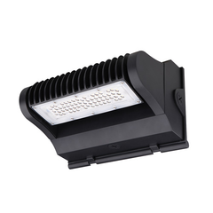 LED Rotatable Wall Pack, 5600 Lumen Max, Wattage and CCT Selectable, Integrated Photocell, 120-277V