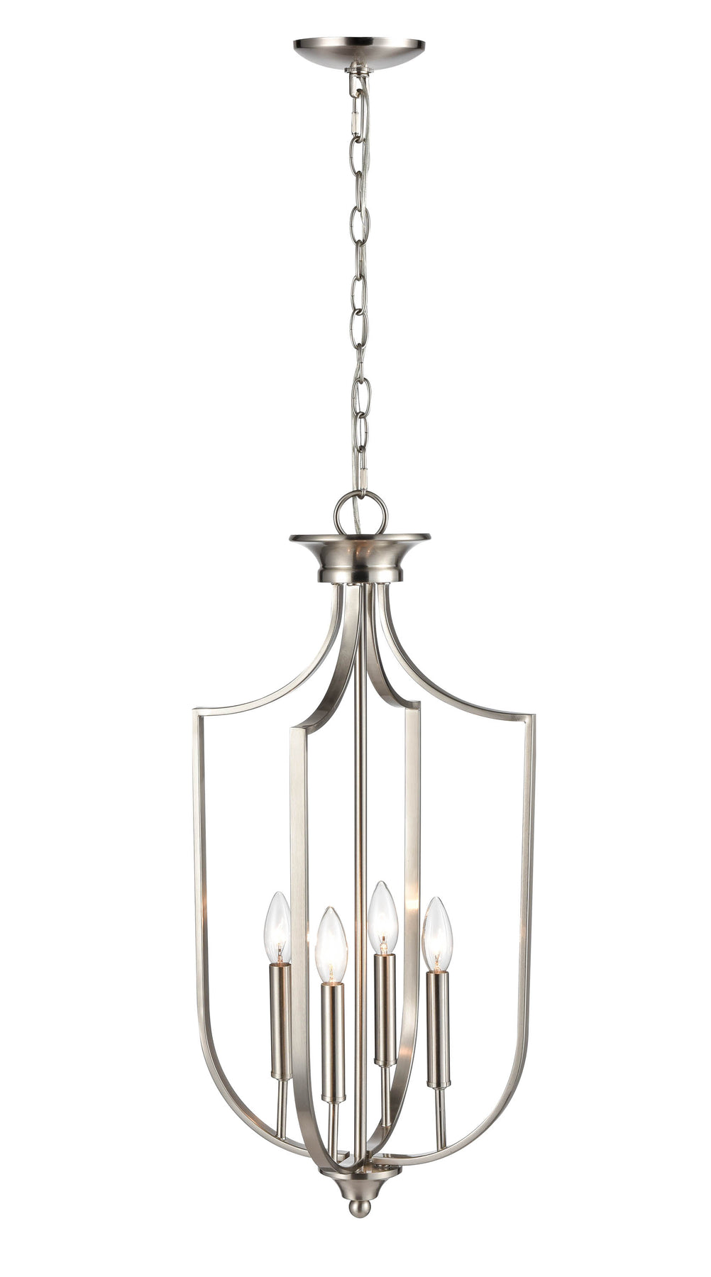 14" Pendant Light, Brushed Nickel Finish