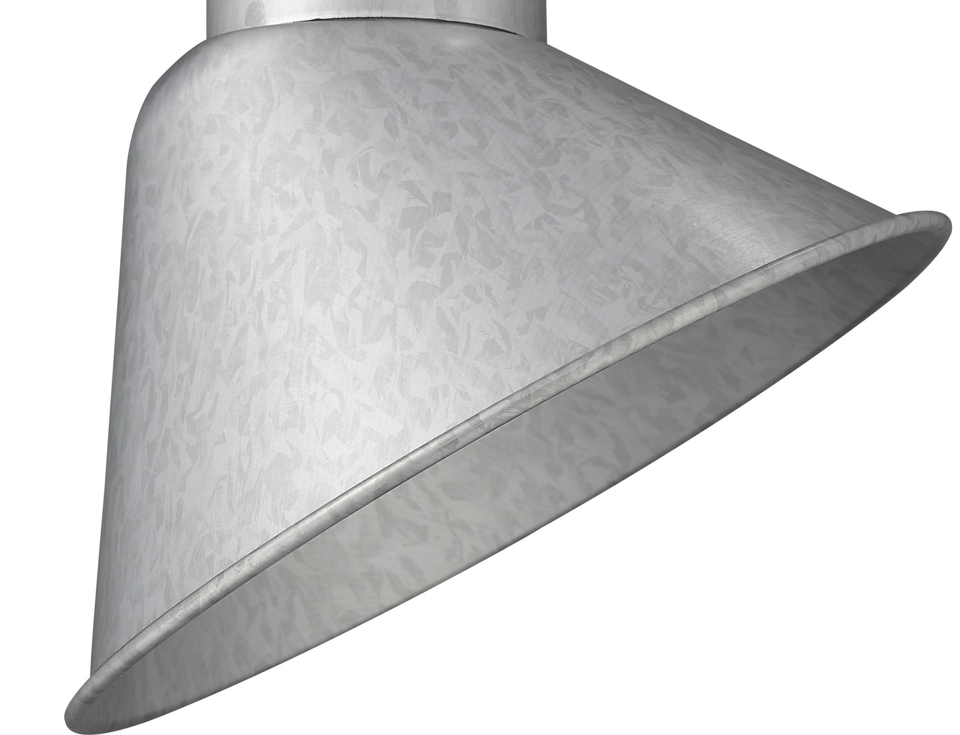 Millennium Lighting 10" RLM Angle Shade, Galvanized Finish