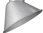 Millennium Lighting 10" RLM Angle Shade, Galvanized Finish