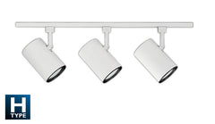 4FT White 3-Light Linear Track Lighting Kit, 120V