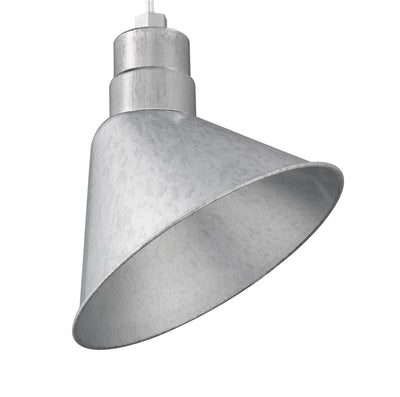 Millennium Lighting 12" RLM Angle Shade, Galvanized Finish