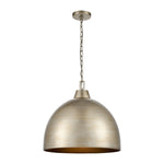 17" Pendant Light, Arrco Collection, Antique Silver Leaf Finish