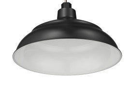 Millennium Lighting LED R Series Outdoor 14" RLM Warehouse Shade, Satin Black