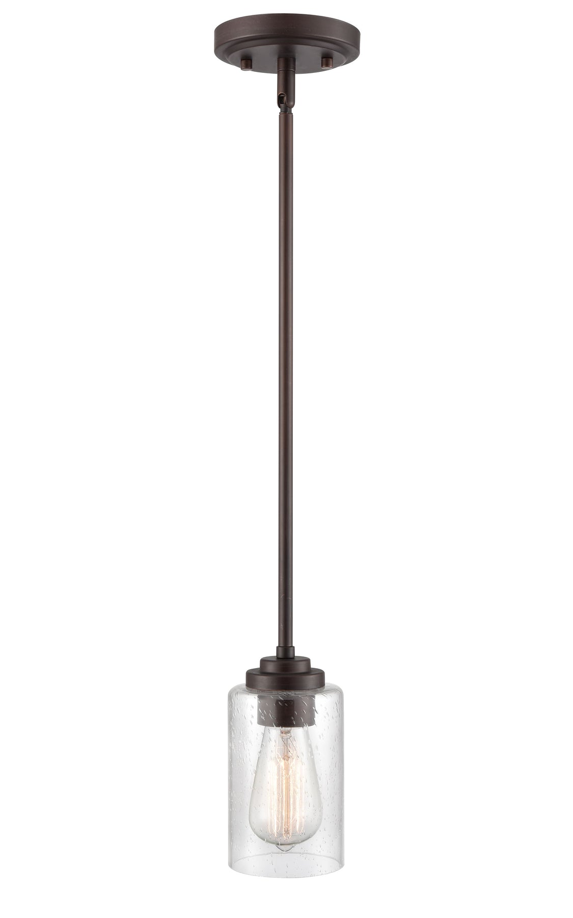 5" Mini-Pendant Light, Rubbed Bronze Finish, Moven Collection