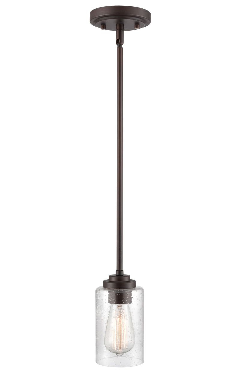 5" Mini-Pendant Light, Rubbed Bronze Finish, Moven Collection