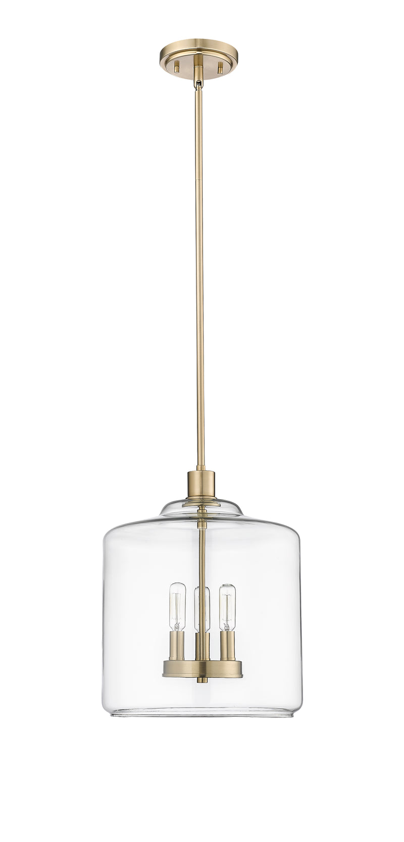 Pendant Light, Brushed Nickel, Matte Black, or Modern Gold Finish, Asheville Collection