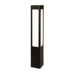 40" Square Bollard Long Lens, 1375 Lumen Max, Wattage and CCT Selectable, 120-277V, Black or Bronze Finish