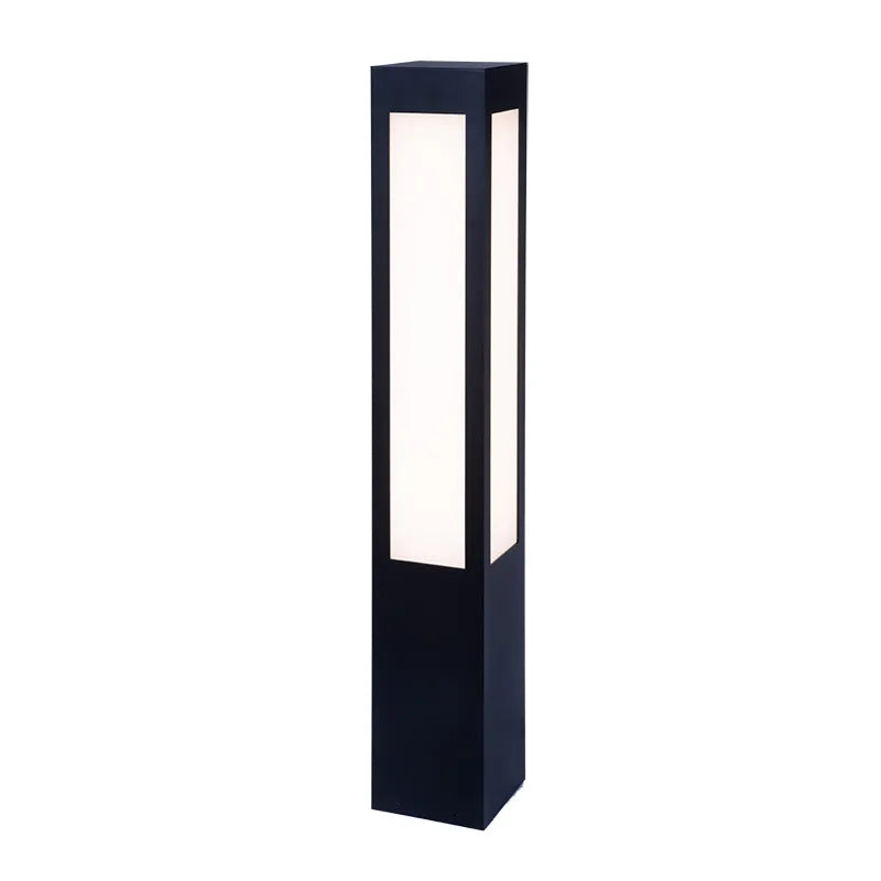 40" Square Bollard Long Lens, 1375 Lumen Max, Wattage and CCT Selectable, 120-277V, Black or Bronze Finish