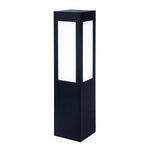 26" Square Bollard Long Lens, 1375 Lumen Max, Wattage and CCT Selectable, 120-277V, Black or Bronze Finish