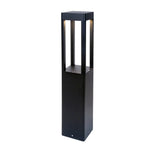 32" Square Bollard Open Design, 1375 Lumen Max, Wattage and CCT Selectable, Bronze or Black