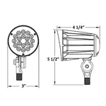 6W LED BULLET LANDSCAPE FLOOD LIGHT, 3000K OR 5000K, 12V