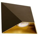 6" Die-Cast Modern Wall Sconce, 630 Lumens, 9W, CCT Selectable 3000K/4000K/5000K, 120V, Bronze Finish