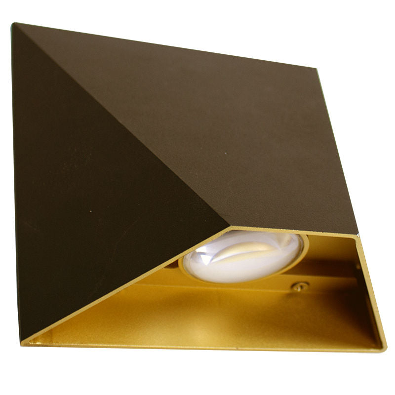 6" Die-Cast Modern Wall Sconce, 630 Lumens, 9W, CCT Selectable 3000K/4000K/5000K, 120V, Bronze Finish