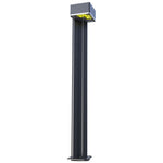 Solar Roadway Bollard Light, 300 Lumens, 3W, 3000K