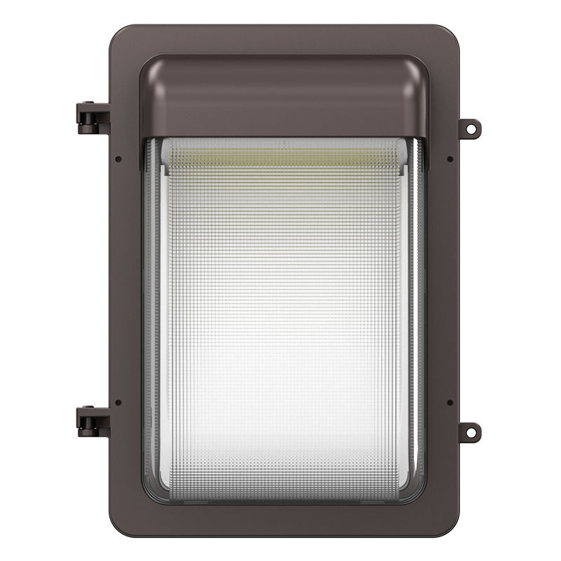 LED Cutoff Wall Pack, 15W/25W/40W Selectable, 5,200 Lumens, CCT Selectable, 120-277V