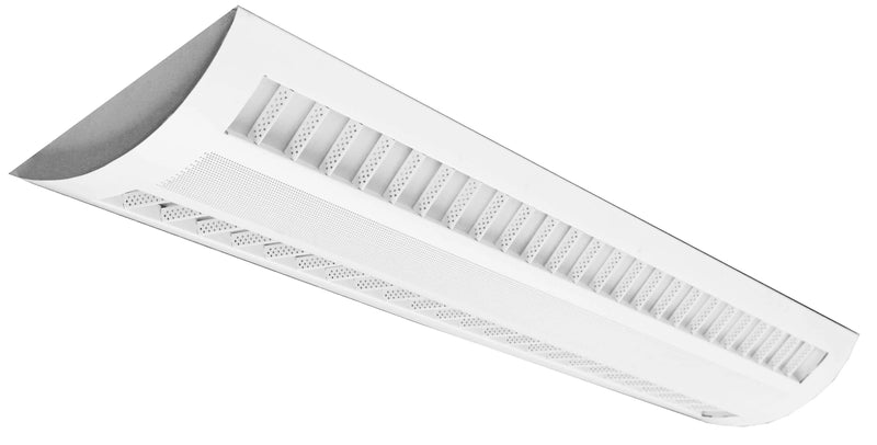 LED Suspended 2/3 Louver & Perf. Center Basket Up/Down Lights, 4400 Lumens, 3500K, 4000K, or 5000K, 120-277V