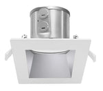 4" LED Square Commercial Recessed Light, 1720 Lumen Max, Wattage and CCT Selectable, 120-277V, Haze or White