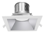 6" LED SQUARE COMMERCIAL RECESSED LIGHT, 3200 LUMEN MAX, WATTAGE AND CCT SELECTABLE, 120-277V, HAZE OR WHITE