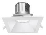 6" LED SQUARE COMMERCIAL RECESSED LIGHT, 3200 LUMEN MAX, WATTAGE AND CCT SELECTABLE, 120-277V, HAZE OR WHITE