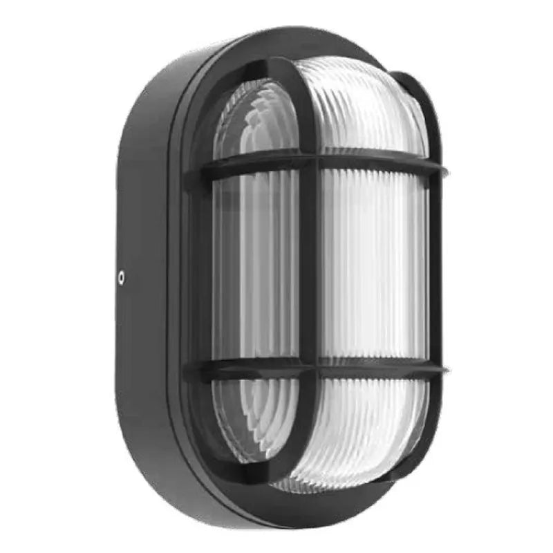 Traditional Bulkheads with Photocell, 850 Lumens, Wattage and CCT Selectable, 120-277V, Bronze or Black Finish