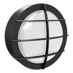 Round Bulkheads with Photocell, 1275 Lumens, Wattage and CCT Selectable, 120-277V, Bronze or Black Finish