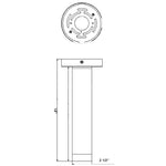 2" Ceiling Mount Cylinder Light, 20W, 1650 Lumen Max, Triac Dimming, CCT Selectable, 120V, White