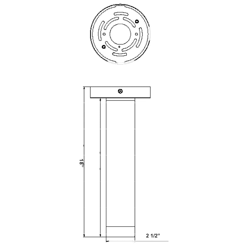 2" Ceiling Mount Cylinder Light, 20W, 1650 Lumen Max, Triac Dimming, CCT Selectable, 120V, White