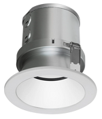 4" LED ROUND COMMERCIAL RECESSED LIGHT, 3200 LUMEN MAX, WATTAGE AND CCT SELECTABLE, 120-277V, HAZE OR WHITE