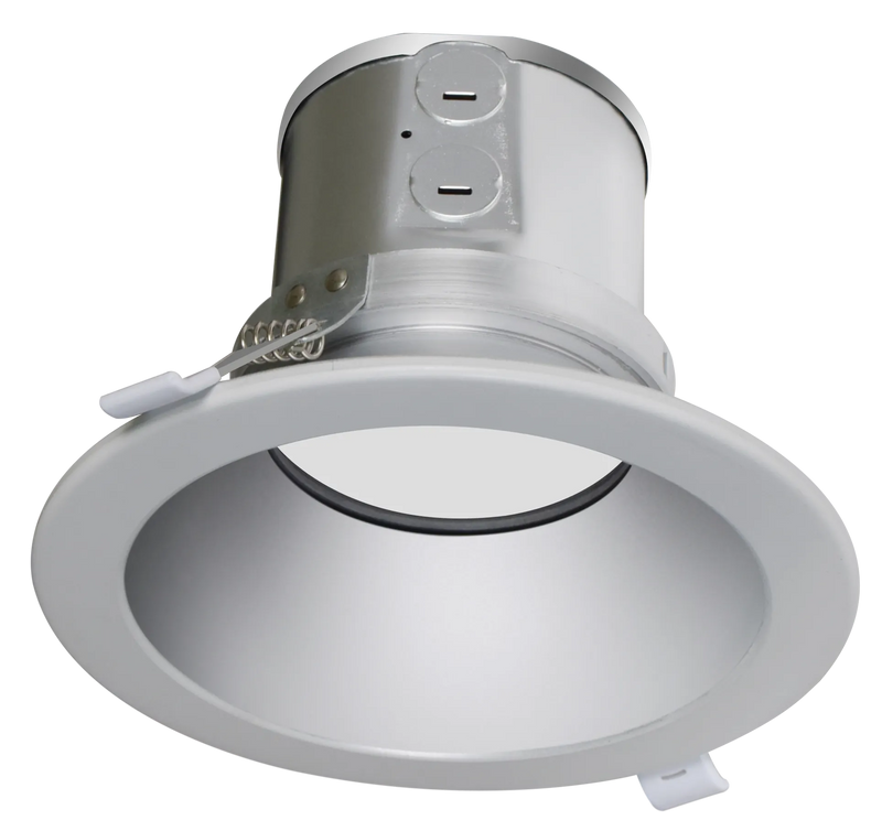 6" LED ROUND COMMERCIAL RECESSED LIGHT, 3200 LUMEN MAX, WATTAGE AND CCT SELECTABLE, 120-277V, HAZE OR WHITE