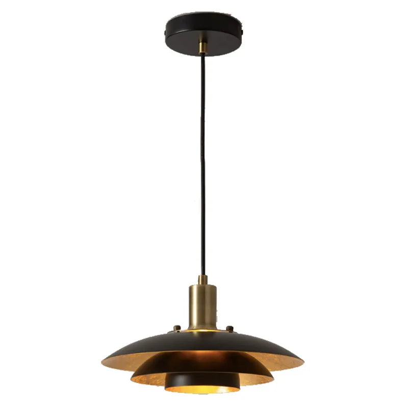 2" Modern Designer LED Pendant, 500 Lumens, CCT Selectable, 10W, White or Black Gold Finish