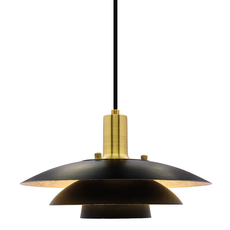 2" Modern Designer LED Pendant, 500 Lumens, CCT Selectable, 10W, White or Black Gold Finish