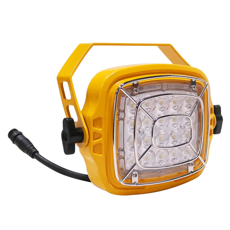 Square Loading Dock Light, 7000 Lumens, 50W,  6000K, with 1FT WP Connection Cord