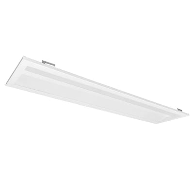 1x4 Architectural Sloped-Lens Troffer, 4500 Lumen Max, Wattage and CCT Selectable, 120-277V