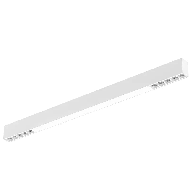 4FT Architectural 2" Optic & Combined-Distribution Linear Lights, 4000 Lumen Max, Wattage and CCT Selectable, 120-277V, Black or White Finish